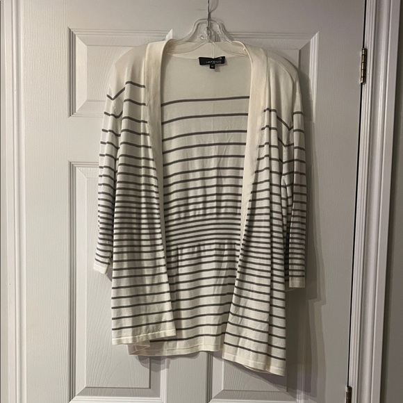 Laura Sweaters - Laura Striped Open Cardigan
